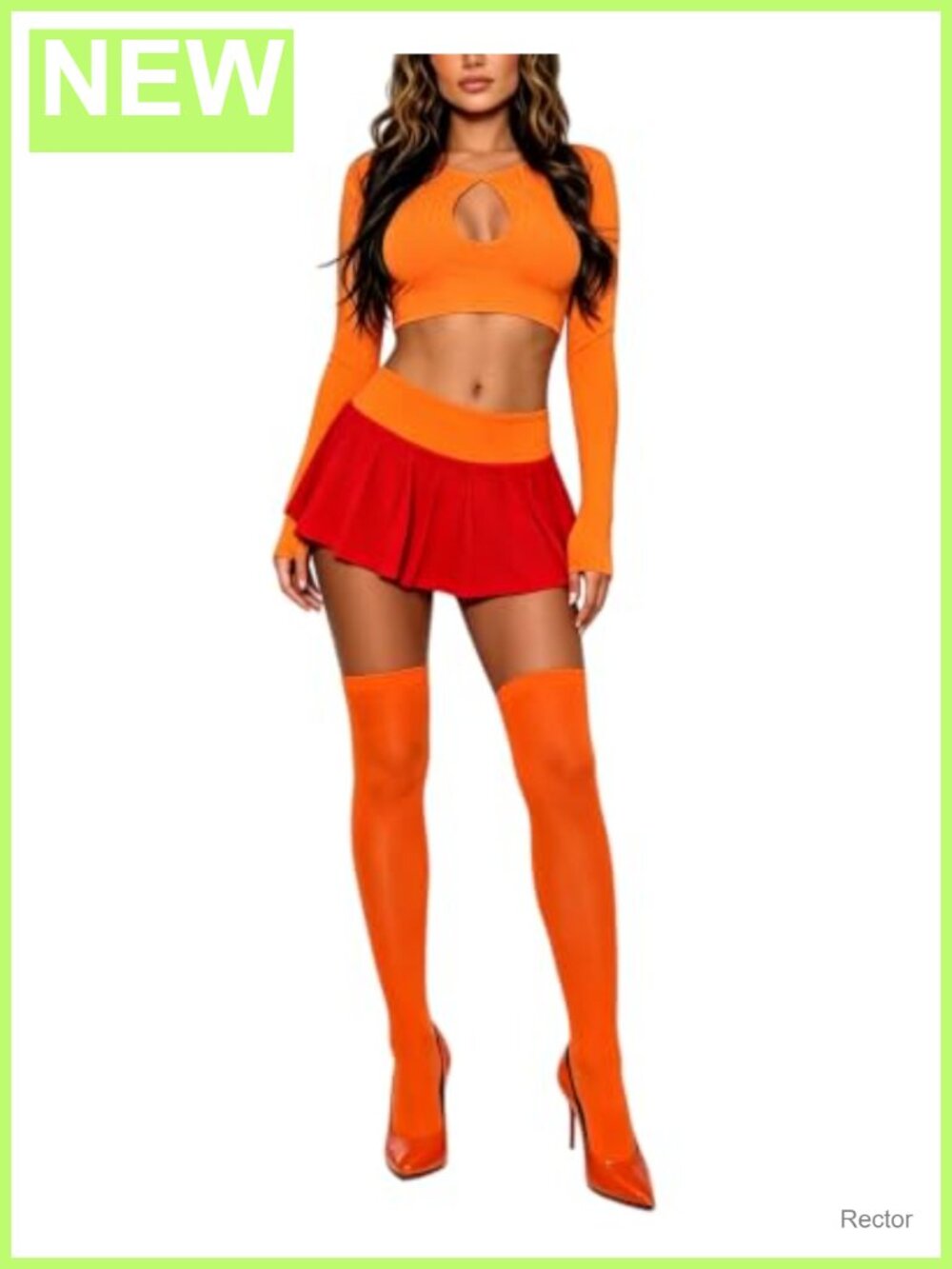 Velma Daphne Costume Set 65% Polyester 35% Cotton Cosplay